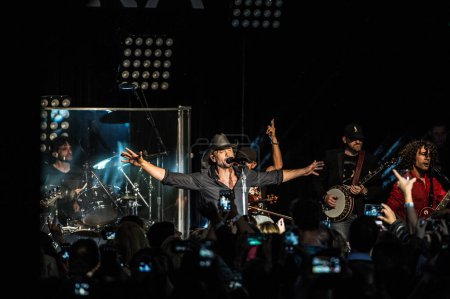 Foto de Tim McGraw en concierto en el Edison Ballroom de Nueva York - Imagen libre de derechos