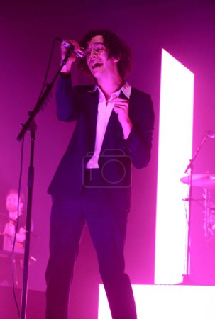 Photo for The 1975 in concert from the Barclays Center in New York - Royalty Free Image