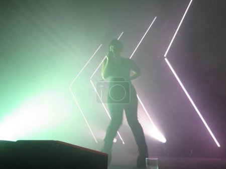 Photo for Sylvan Esso in concert from Brooklyn Steel in Brooklyn - Royalty Free Image