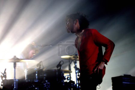 Photo for The 1975 in concert from the Terminal 5 in New York - Royalty Free Image