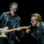 U2 in concert at Madison Square Garden in New York