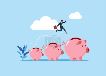 Investment financial crisis. Modern vector illustration in flat style