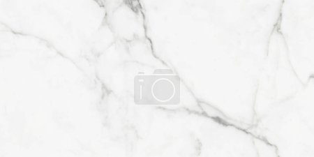 White texture of Calacatta marble tile with stipes veins. White and gray background tile.