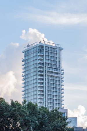 Photo for Tel Aviv, Israel - November 26, 2022: Richard Meier Tower. High quality photo - Royalty Free Image