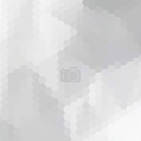 Gray hexagons. Vector background polygonal style