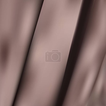 Ilustración de Lujo de color beige marrón claro arrugado satén suave textura de tela de seda decorar el fondo con estilo minimalista y copia o espacio negativo - Imagen libre de derechos