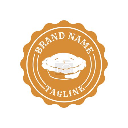 Ilustración de Diseño del logo de la tienda pastel - Imagen libre de derechos