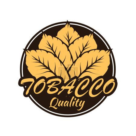 Tabak-Logo-Vorlage isoliert auf weiß
