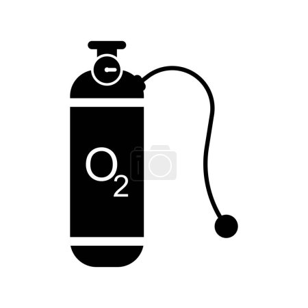 Ilustración de Icono de oxígeno vector plantilla ilustración logo diseño - Imagen libre de derechos