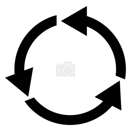 Téléchargez les photos : Recycler icône vectoriel modèle illustration logo design - en image libre de droit
