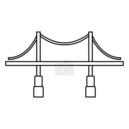 Bridge icon vector template illustration logo design