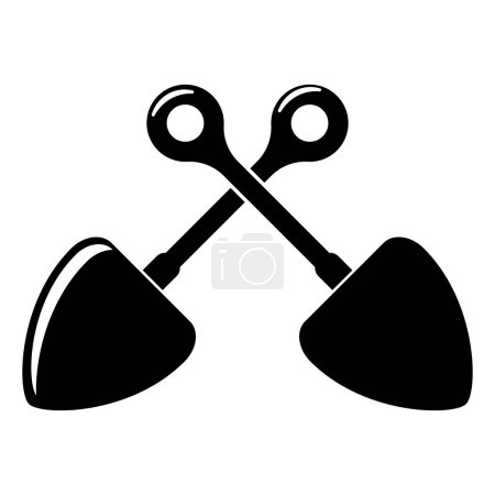 Illustration for Shovel icon vector template illustration logo design - Royalty Free Image