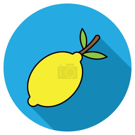 Téléchargez les photos : Icône citron modèle vectoriel illustration logo design - en image libre de droit