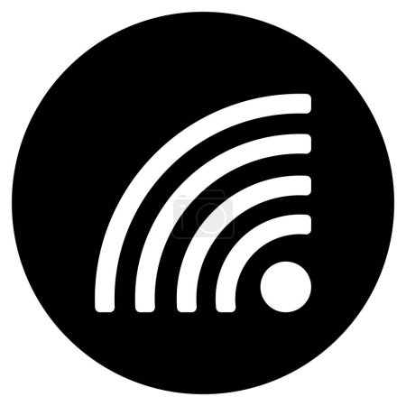 Ilustración de Icono de red móvil vector plantilla ilustración logo diseño - Imagen libre de derechos