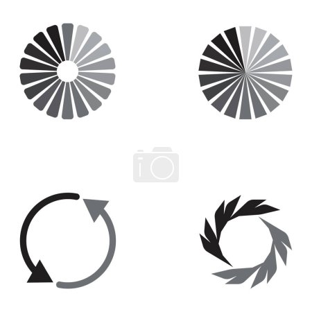 Téléchargez les illustrations : Tampon icône vectoriel modèle illustration logo conception - en licence libre de droit