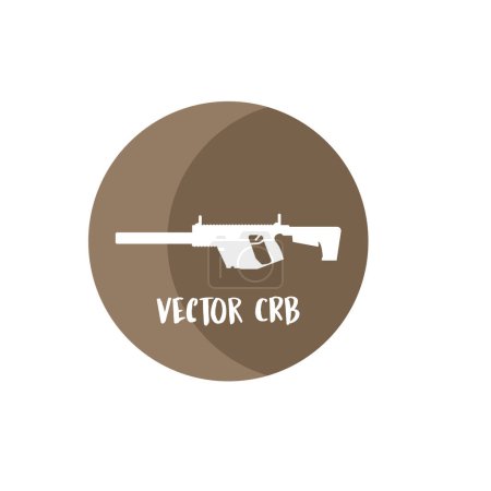 Téléchargez les photos : Modèle vectoriel d'icône de pistolet illustration logo design - en image libre de droit