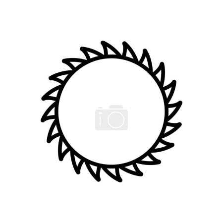 Ilustración de Sierra hoja icono vector plantilla ilustración logo diseño - Imagen libre de derechos