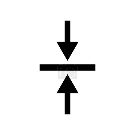 icône alignée modèle vectoriel illustration logo design