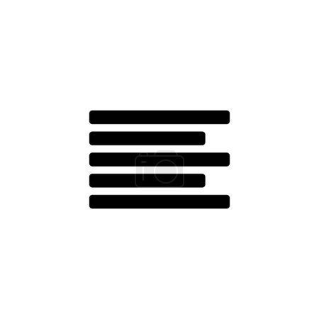 Ilustración de Alinear icono vector plantilla ilustración logo diseño - Imagen libre de derechos