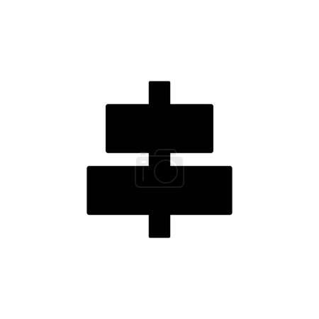 Ilustración de Alinear icono vector plantilla ilustración logo diseño - Imagen libre de derechos