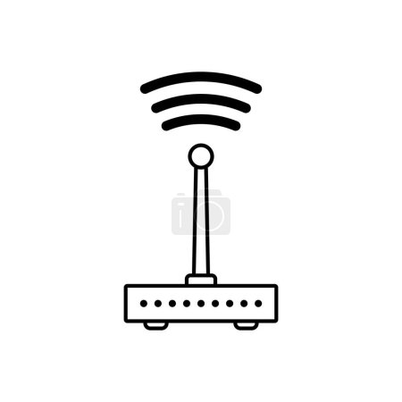 Téléchargez les photos : Modèle vectoriel icône routeur illustration logo design - en image libre de droit