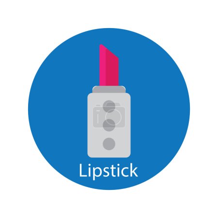 Téléchargez les photos : Rouge à lèvres icône vectoriel modèle illustration logo design - en image libre de droit
