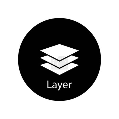 Illustration for Layer icon vector template illustration logo design - Royalty Free Image