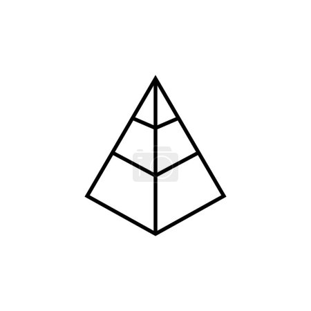 Téléchargez les photos : Modèle vectoriel icône pyramide illustration logo design - en image libre de droit