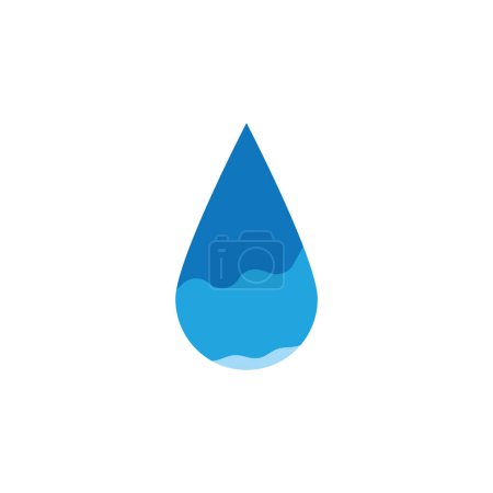 Téléchargez les photos : Modèle vectoriel icône goutte d'eau illustration logo design - en image libre de droit
