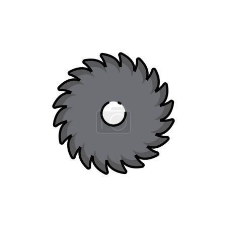 Illustration for Saw icon vector template illustration logo design - Royalty Free Image