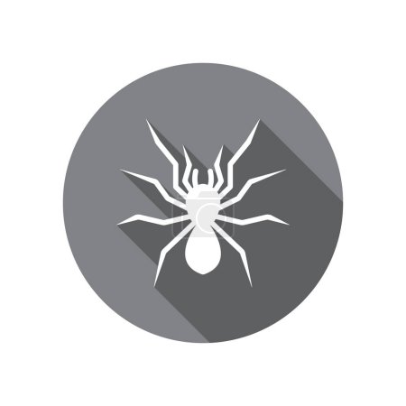 Téléchargez les photos : Modèle vectoriel d'icône d'araignée illustration logo design - en image libre de droit