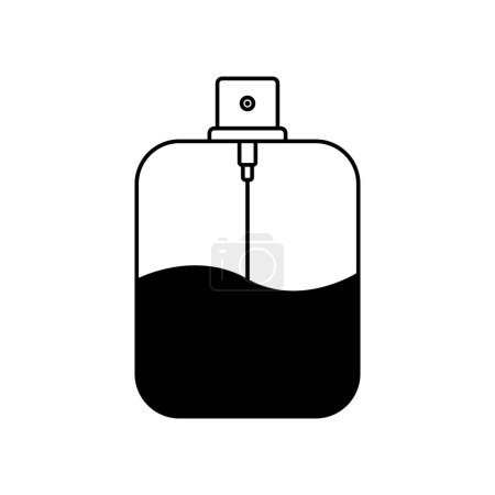 Téléchargez les photos : Bouteille de parfum icône vectoriel modèle illustration logo conception - en image libre de droit
