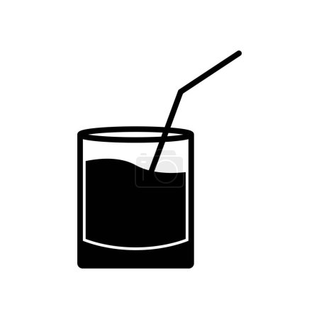 Téléchargez les photos : Cocktail icône vectoriel modèle illustration logo design - en image libre de droit