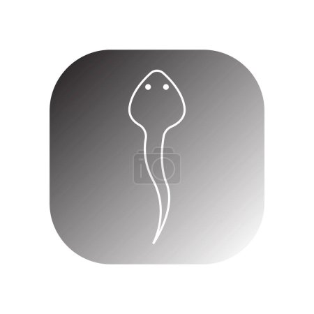 tadpole icon vector template illustration logo design