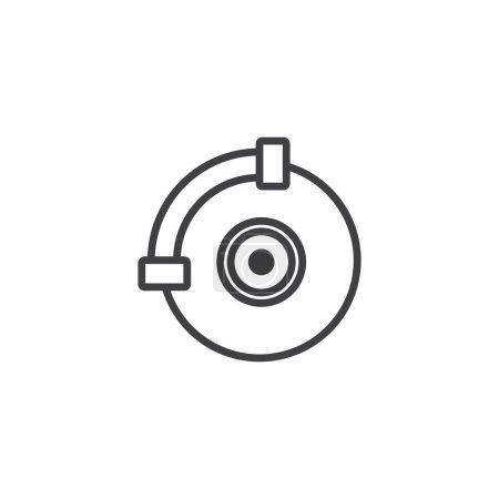 modèle vectoriel icône de frein illustration logo design