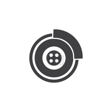 icono de freno vector plantilla ilustración logo diseño