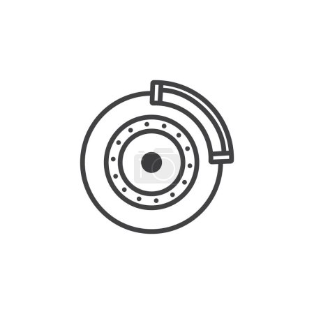 Bremse Symbol Vektor Vorlage Illustration Logo Design