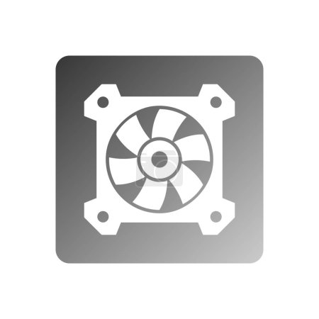 Computer fan icon vektor vorlage illustration logo design