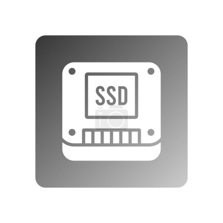 ssd icon vector template illustration logo design