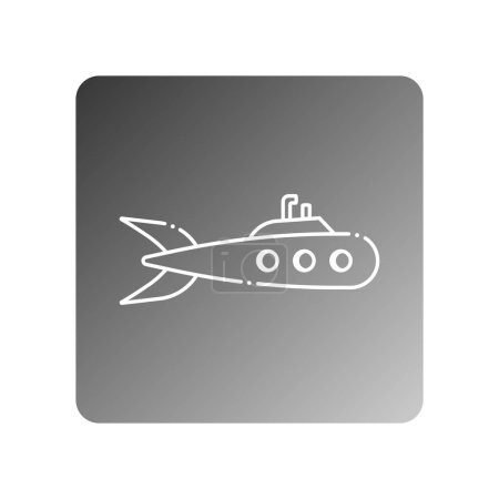 icono submarino vector plantilla ilustración logo diseño