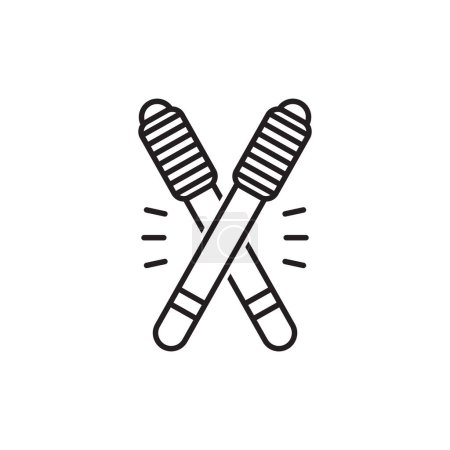stick icono vector plantilla ilustración logo diseño
