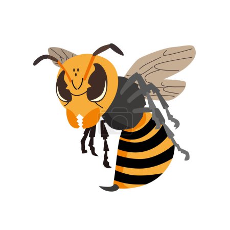 Illustration for Illustration of a wasp - Royalty Free Image
