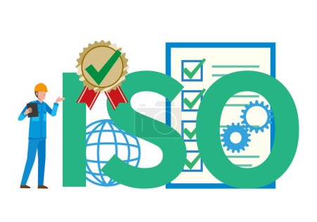 Ilustración de Imagen ilustrativa de las normas ISO - Imagen libre de derechos