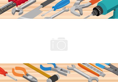 Ilustración de Ilustraciones de marcos decorativos de varias herramientas - Imagen libre de derechos