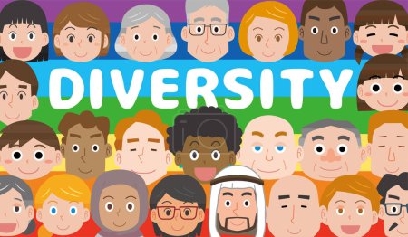 Téléchargez les illustrations : Illustration de la diversité des races - en licence libre de droit