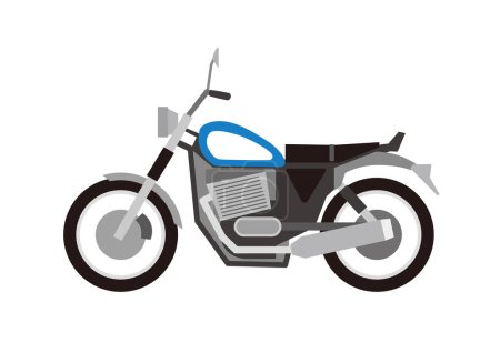 Illustration for Illustration of bikes and motorcycles - Royalty Free Image