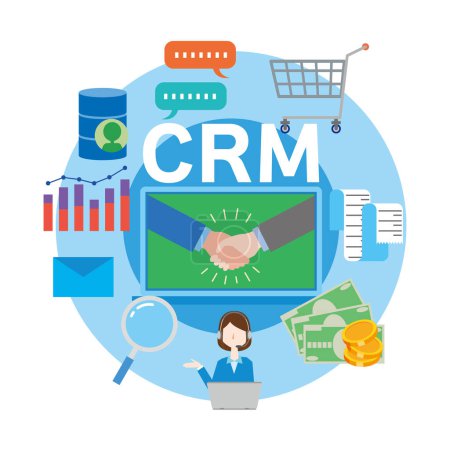 Imagen ilustrativa de la gestión de relaciones con el cliente CRM
