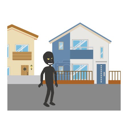 Image illustration of burglary thief
