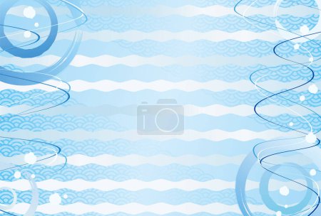 Japanese style waterside image background material