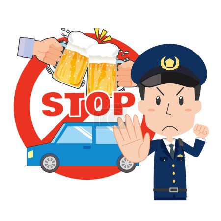 Illustration soll auf das Trunkenheitsverbot aufmerksam machen